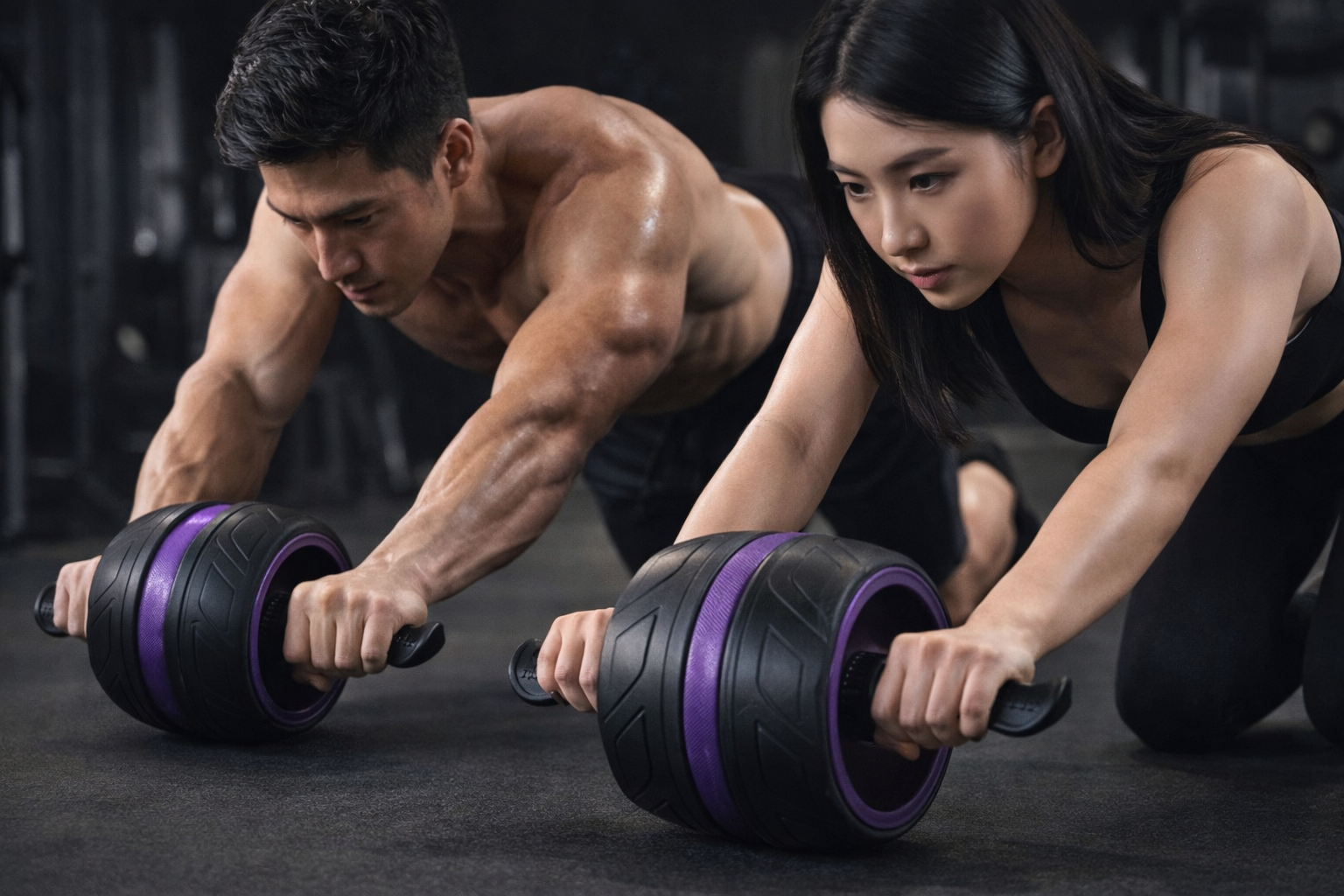 Rebound Ab Roller Knee Mat - Home Gym Fitness Equipment for Core Strength Training Belly Wheel Workout