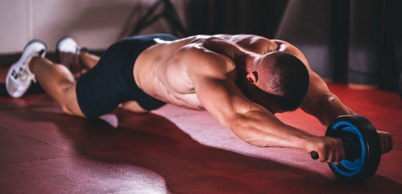 Rebound Ab Roller Knee Mat - Home Gym Fitness Equipment for Core Strength Training Belly Wheel Workout